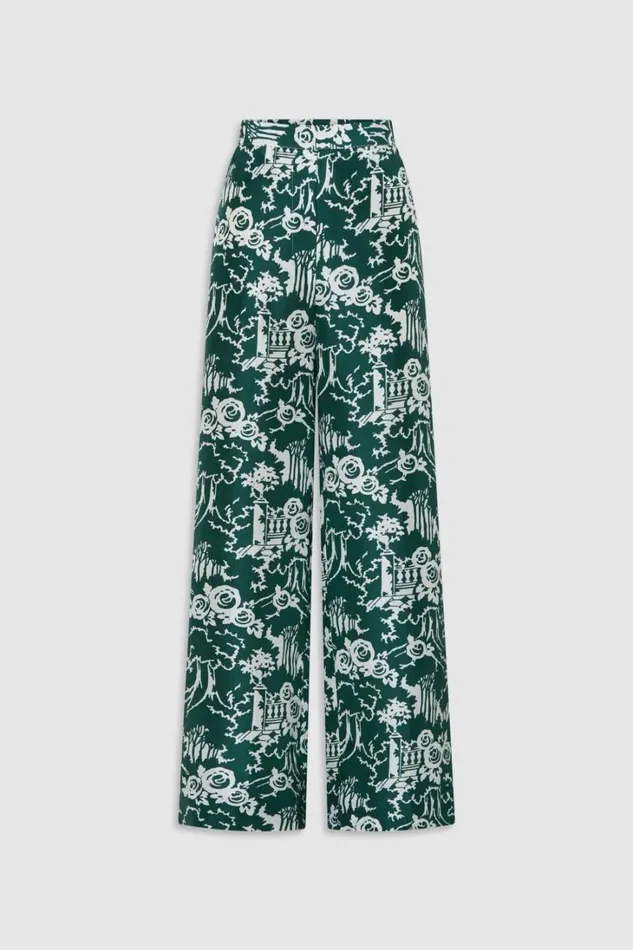 Oroton Garden Toile Pyjama Pant Ivy Women Pants