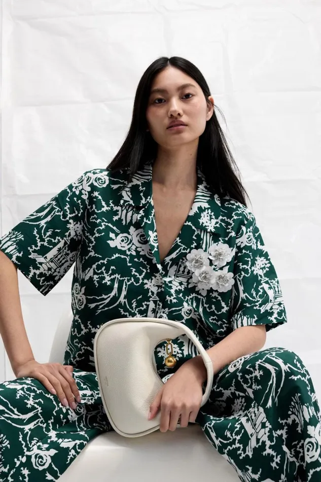 Oroton Garden Toile Pyjama Pant Ivy Women Pants Oroton Garden Toile Pyjama Pant Ivy Women Pants
