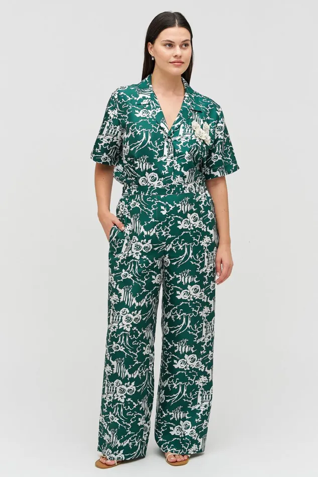 Oroton Garden Toile Pyjama Pant Ivy Women Pants Oroton Garden Toile Pyjama Pant Ivy Women Pants