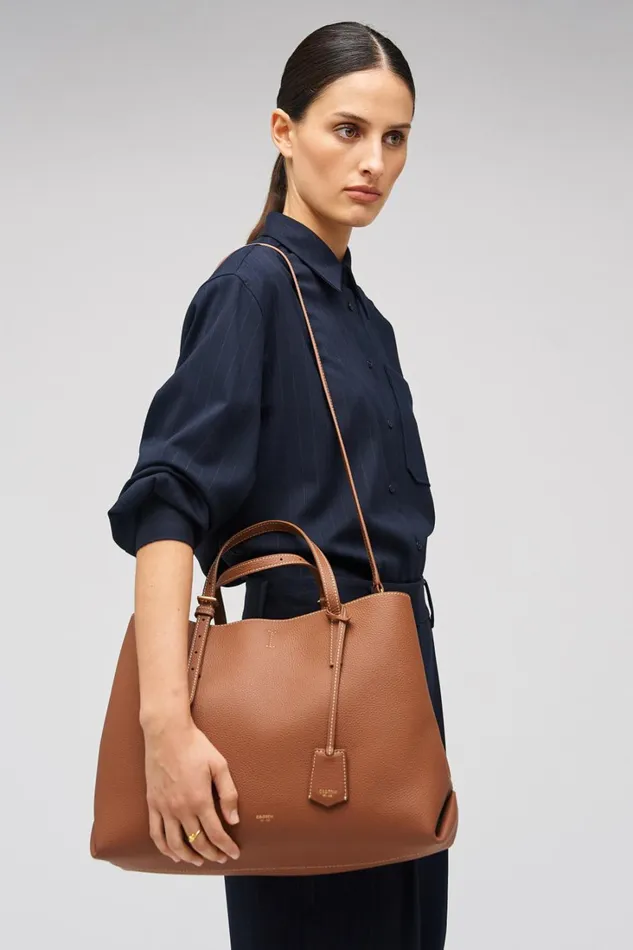 Oroton Margot Large Day Bag Whiskey Women Totes Oroton Margot Large Day Bag Whiskey Women Totes