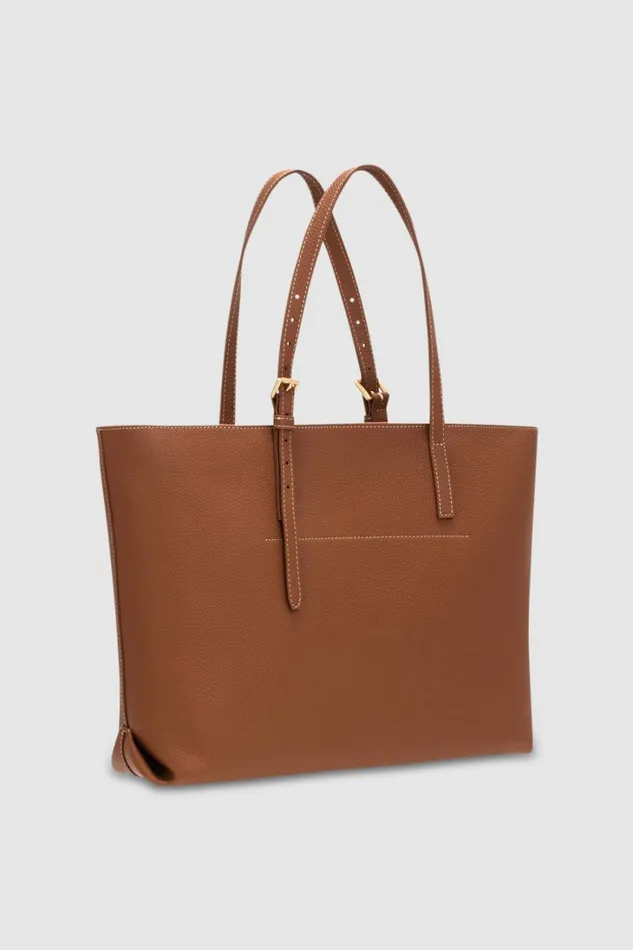 Oroton Margot Medium Zip Tote Whiskey Women Totes Oroton Margot Medium Zip Tote Whiskey Women Totes