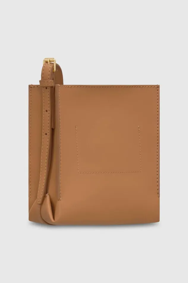 Oroton Margot Tiny Bucket Bag Dark Camel Women Crossbody Oroton Margot Tiny Bucket Bag Dark Camel Women Crossbody