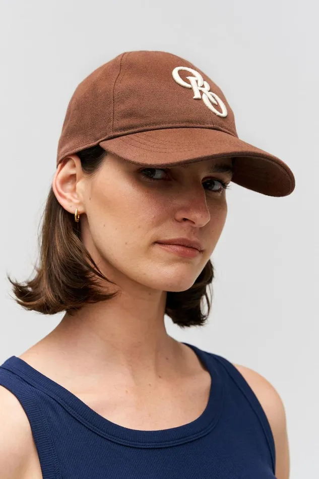 Oroton Oro Logo Cap Chocolate Women Hats Oroton Oro Logo Cap Chocolate Women Hats