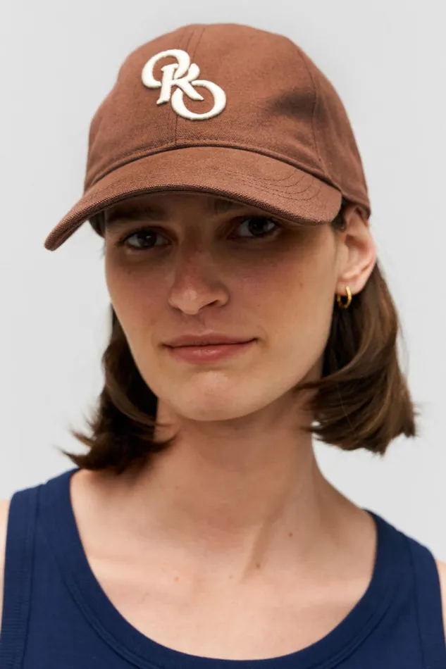 Oroton Oro Logo Cap Chocolate Women Hats Oroton Oro Logo Cap Chocolate Women Hats