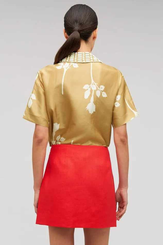 Oroton Pocket Detail Mini Skirt Poppy Women Skirts Oroton Pocket Detail Mini Skirt Poppy Women Skirts