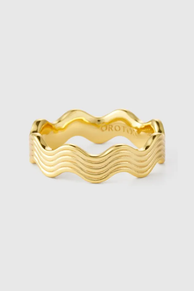 Oroton Ric Rac Ring Gold Women Jewellery
