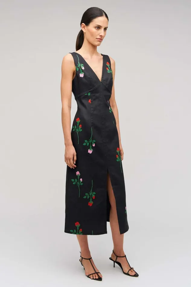 Oroton Rosebud Sheath Dress Black Women Dresses Oroton Rosebud Sheath Dress Black Women Dresses
