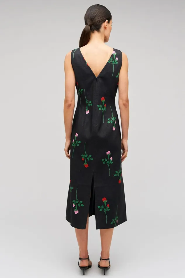 Oroton Rosebud Sheath Dress Black Women Dresses Oroton Rosebud Sheath Dress Black Women Dresses