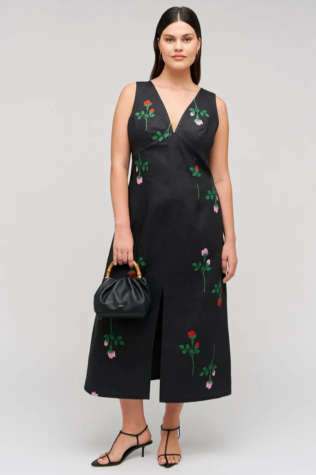 Oroton Rosebud Sheath Dress Black Women Dresses Oroton Rosebud Sheath Dress Black Women Dresses