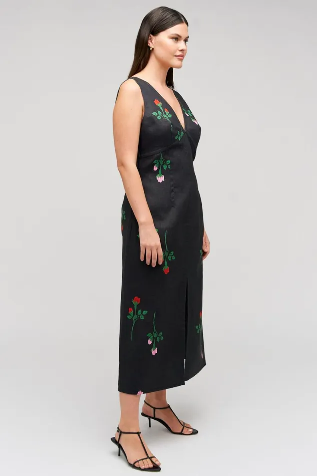 Oroton Rosebud Sheath Dress Black Women Dresses Oroton Rosebud Sheath Dress Black Women Dresses