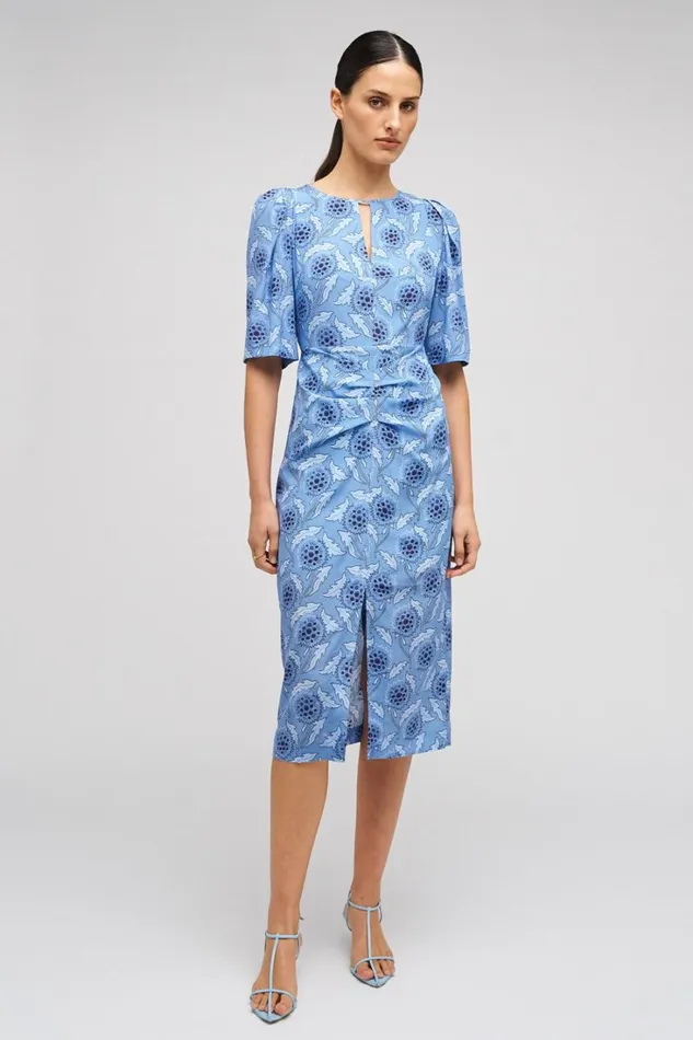 Oroton Soft Thistle Print Dress Multi Women Dresses Oroton Soft Thistle Print Dress Multi Women Dresses
