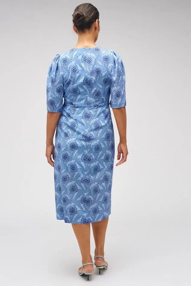 Oroton Soft Thistle Print Dress Multi Women Dresses Oroton Soft Thistle Print Dress Multi Women Dresses