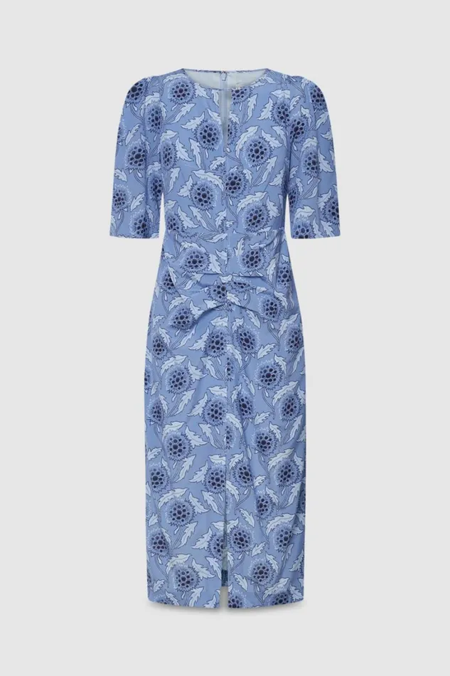 Oroton Soft Thistle Print Dress Multi Women Dresses Oroton Soft Thistle Print Dress Multi Women Dresses