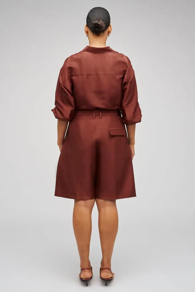 Oroton Tailored Short Barn Red Women Shorts Oroton Tailored Short Barn Red Women Shorts