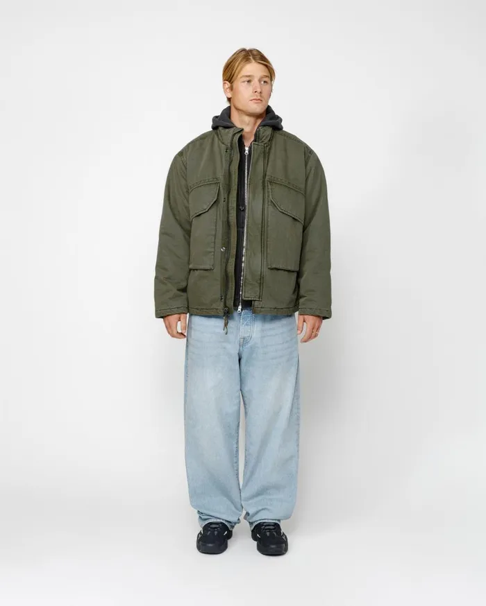 Outerwear MenWomen Stussy INSULATED FIELD JACKET Olive