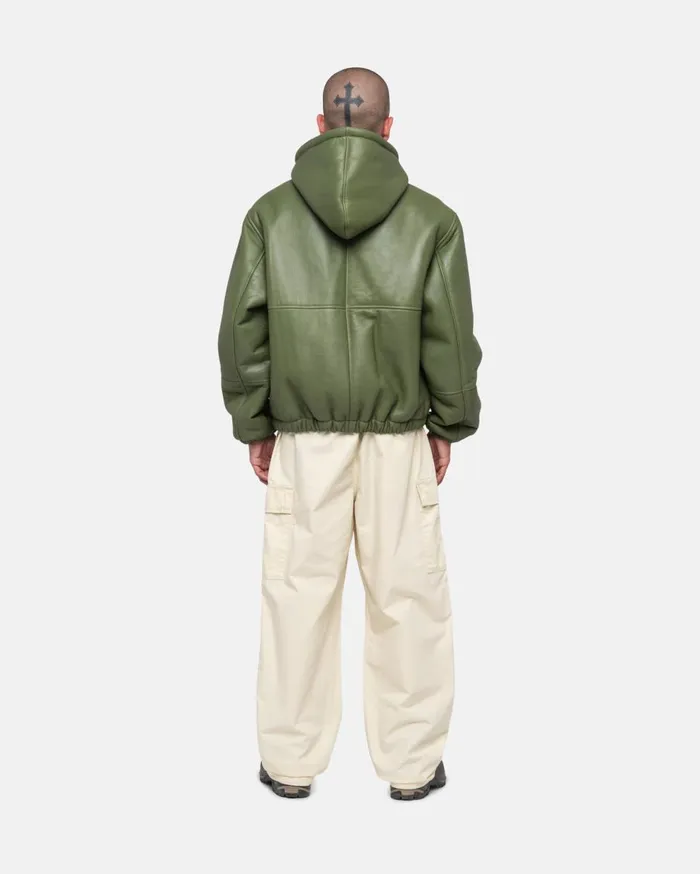 Outerwear MenWomen Stussy WORK JACKET SHEARLING Green Outerwear MenWomen Stussy WORK JACKET SHEARLING Green
