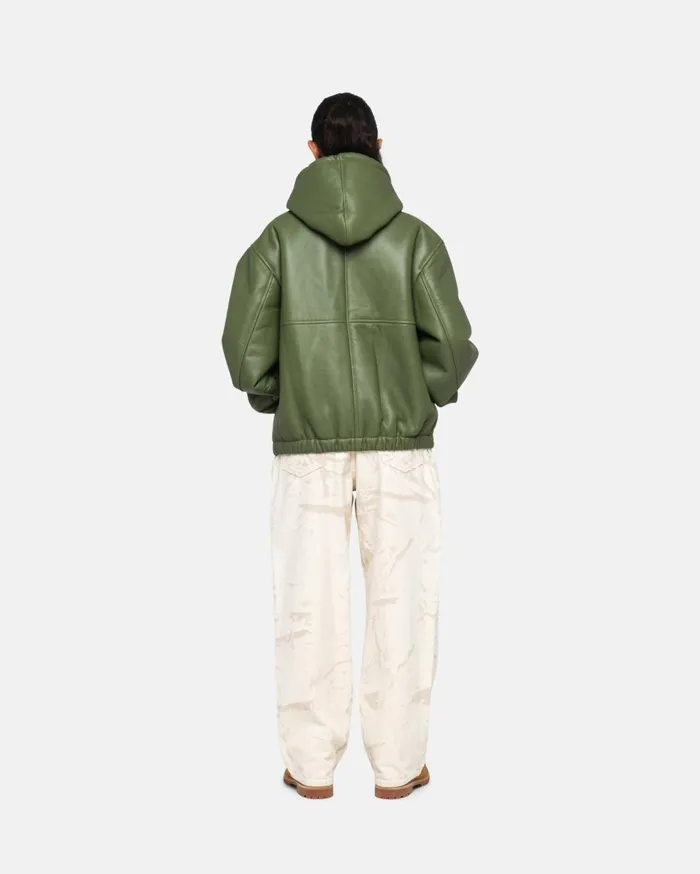 Outerwear MenWomen Stussy WORK JACKET SHEARLING Green Outerwear MenWomen Stussy WORK JACKET SHEARLING Green