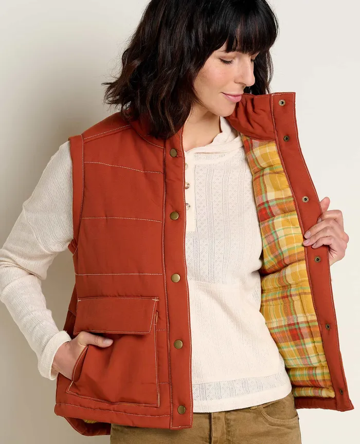 Outerwear ToadandCo Women8217s Women8217s Forester Pass Vest Cinnamon