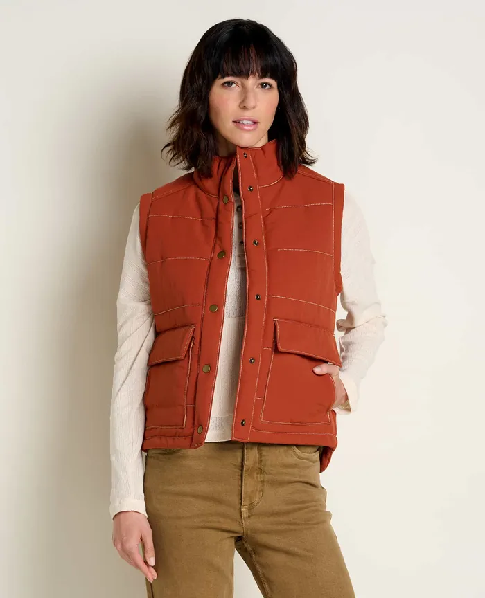Outerwear ToadandCo Women8217s Women8217s Forester Pass Vest Cinnamon