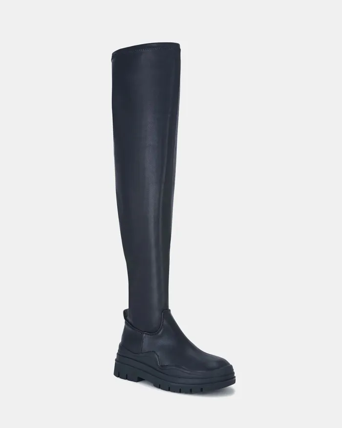 Over The Knee Boots NOVO Shoes Women ZALENCIA BLACK