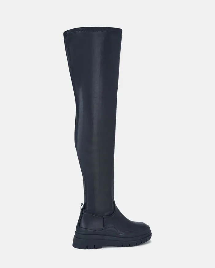Over The Knee Boots NOVO Shoes Women ZALENCIA BLACK