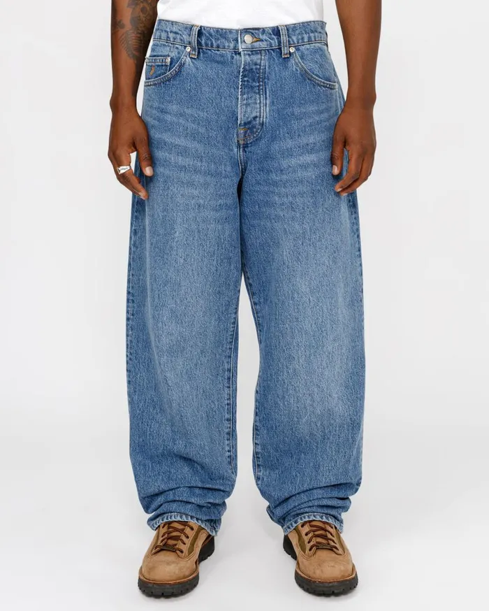 Pants MenWomen Stussy BIG OL039 JEAN DENIM Medium Blue Pants MenWomen Stussy BIG OL039 JEAN DENIM Medium Blue