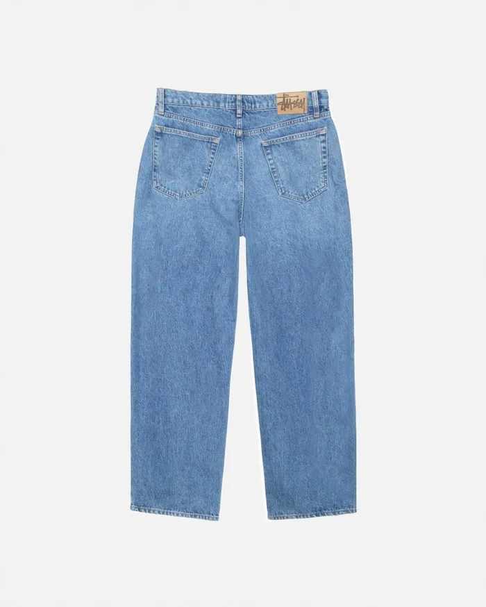 Pants MenWomen Stussy BIG OL039 JEAN DENIM Medium Blue Pants MenWomen Stussy BIG OL039 JEAN DENIM Medium Blue