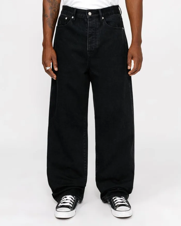 Pants MenWomen Stussy RELAXED JEAN DENIM Black Pants MenWomen Stussy RELAXED JEAN DENIM Black