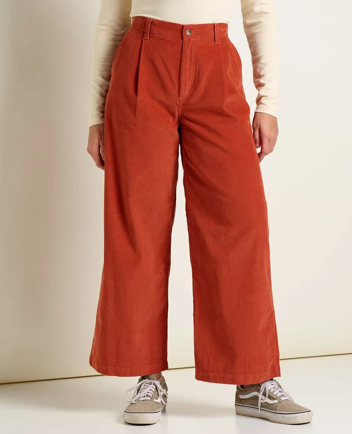 Pants Women8217s ToadandCo Scouter Cord Pleated Pull On Pant Cinnamon