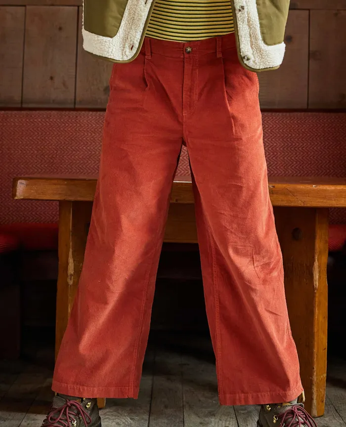 Pants Women8217s ToadandCo Scouter Cord Pleated Pull On Pant Cinnamon