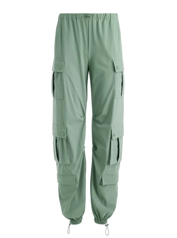 Pants Women Alice Olivia Shara Parachute Cargo Pant Sage