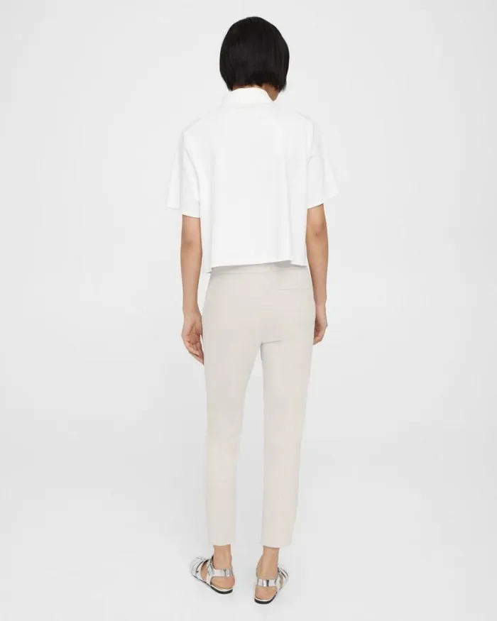 Pants Women Theory Treeca PullOn Pant In Good Linen Sand