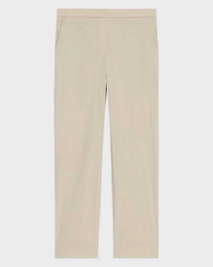 Pants Women Theory Treeca PullOn Pant In Good Linen Straw
