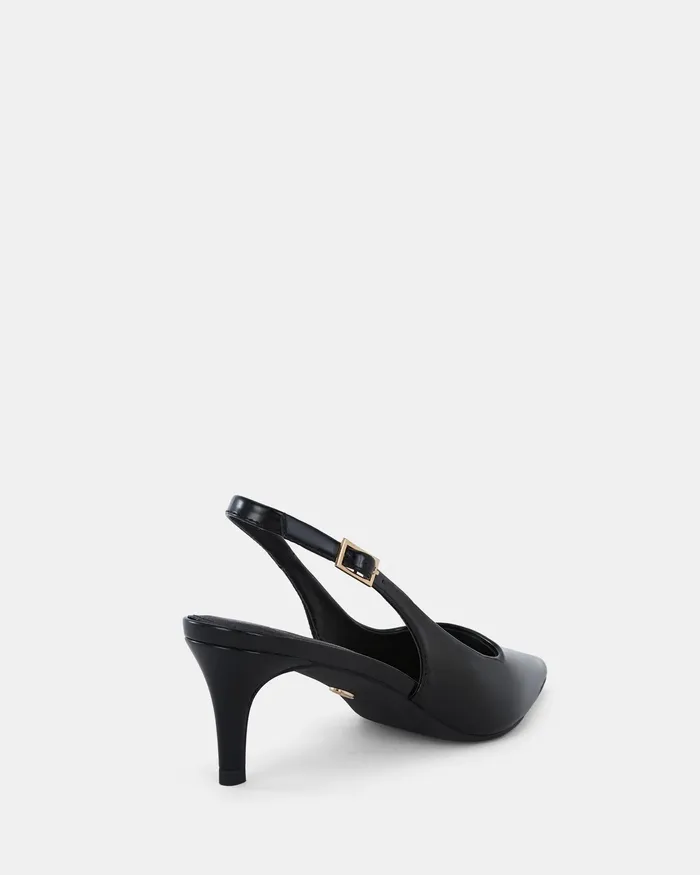 Party NOVO Shoes Women ILATIA Black Patent Low Heels