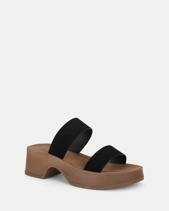 Party NOVO Shoes Women UGENTO BLACK Strappy Sandals