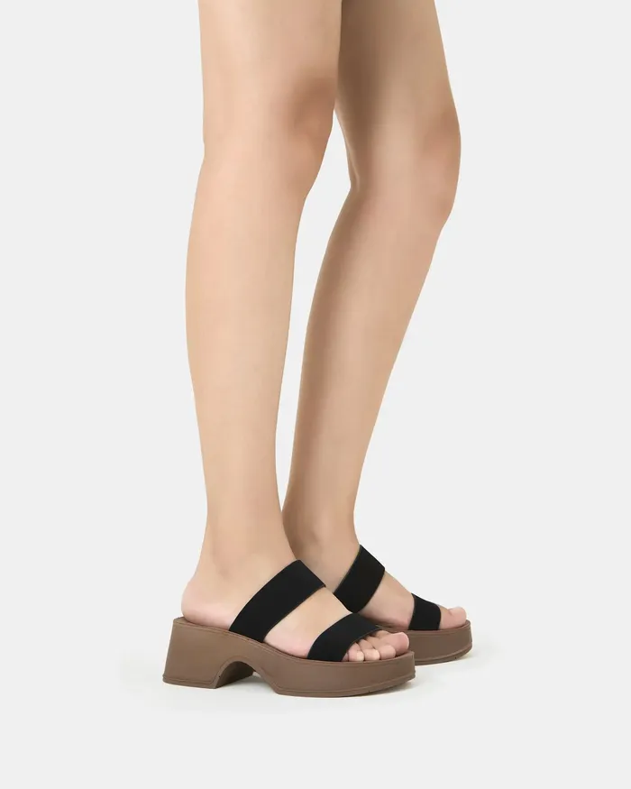 Party NOVO Shoes Women UGENTO BLACK Strappy Sandals