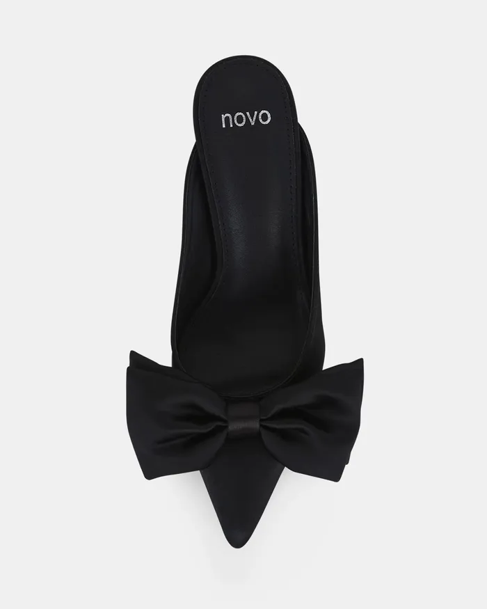 Party NOVO Shoes Women ZIENNA BLACK Closed Toe Heels