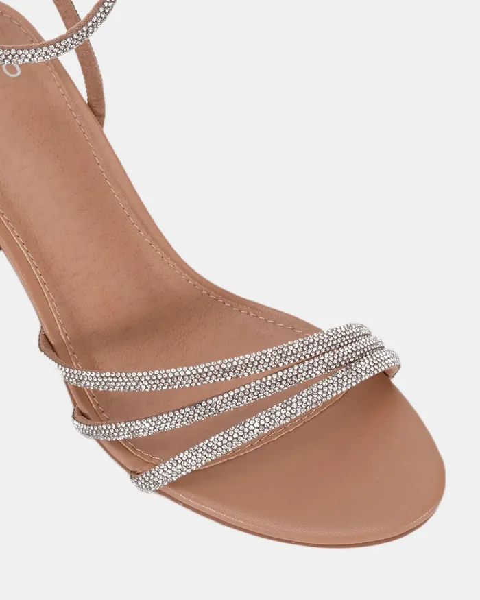 Party PRESCOTT CAMEL Block Heels NOVO Shoes Women