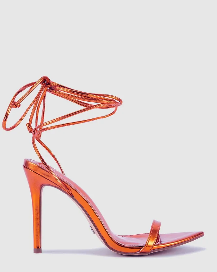 Party Women NOVO Shoes ZINC ORANGE Stilettos