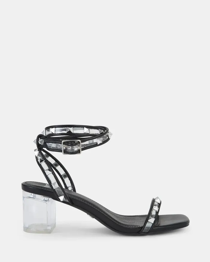 Party YADNYA BLACK Open Toe Heels 8211 NOVO Shoes Women