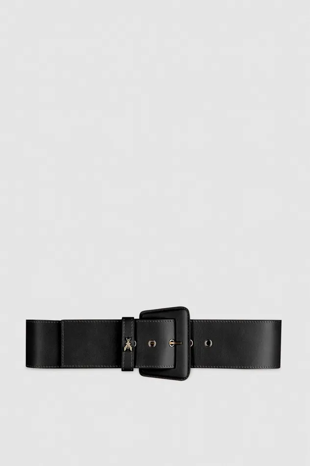Patrizia Pepe Belts HighWaisted Belt With Leather Lining Black 8211 Women