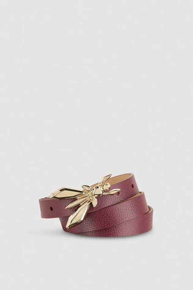 Patrizia Pepe Belts LowWaisted Leather Belt Purple 8211 Women