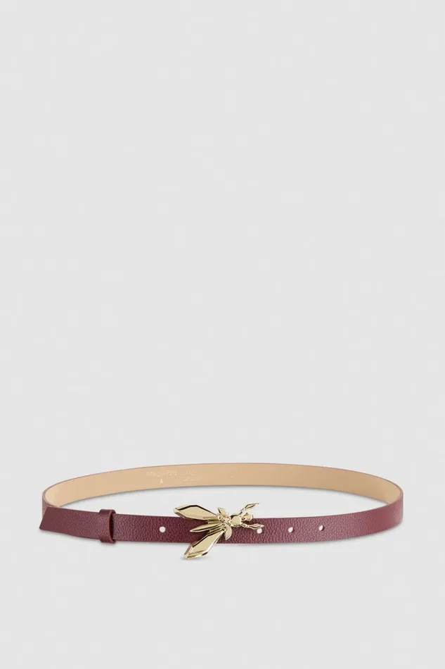 Patrizia Pepe Belts LowWaisted Leather Belt Purple 8211 Women