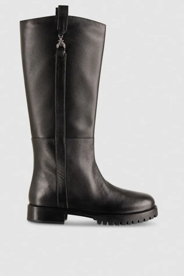 Patrizia Pepe Boots High Nappa Leather Boots With Zipper Black 8211 Women