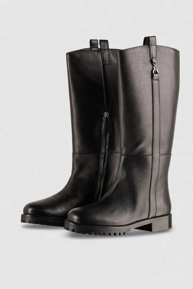 Patrizia Pepe Boots High Nappa Leather Boots With Zipper Black 8211 Women