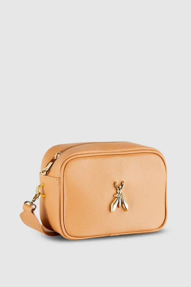Patrizia Pepe Crossbodys Fly Camera Leather Shoulder Bag Beige 8211 Women