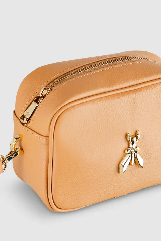 Patrizia Pepe Crossbodys Fly Camera Leather Shoulder Bag Beige 8211 Women