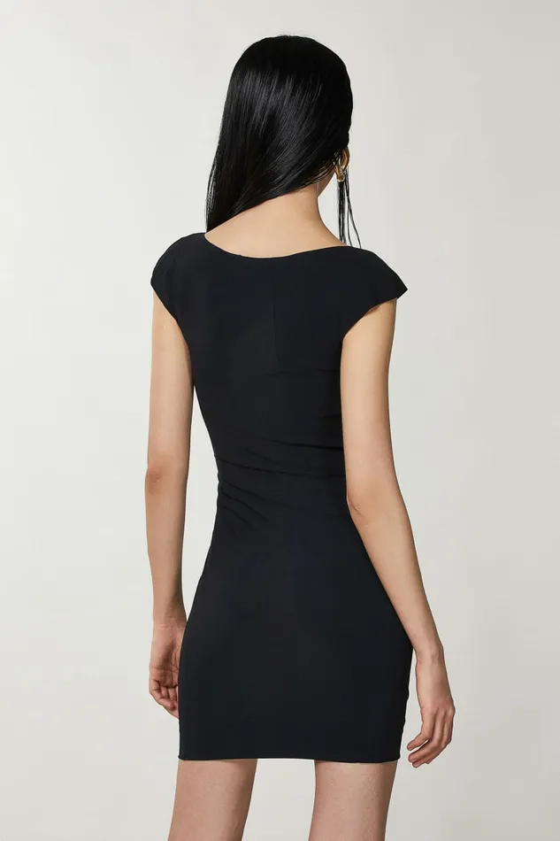 Patrizia Pepe Dresses Short Sheath Dress Black 8211 Women
