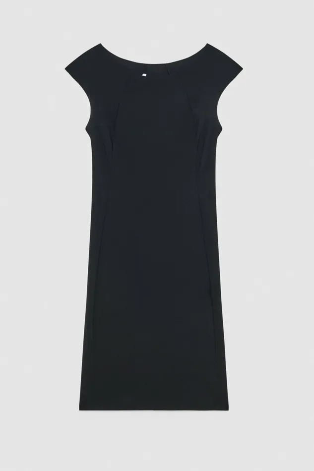 Patrizia Pepe Dresses Short Sheath Dress Black 8211 Women