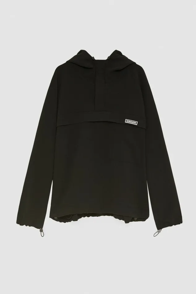 Patrizia Pepe Jackets Fluid Fabric Sweatshirt Black 8211 Men